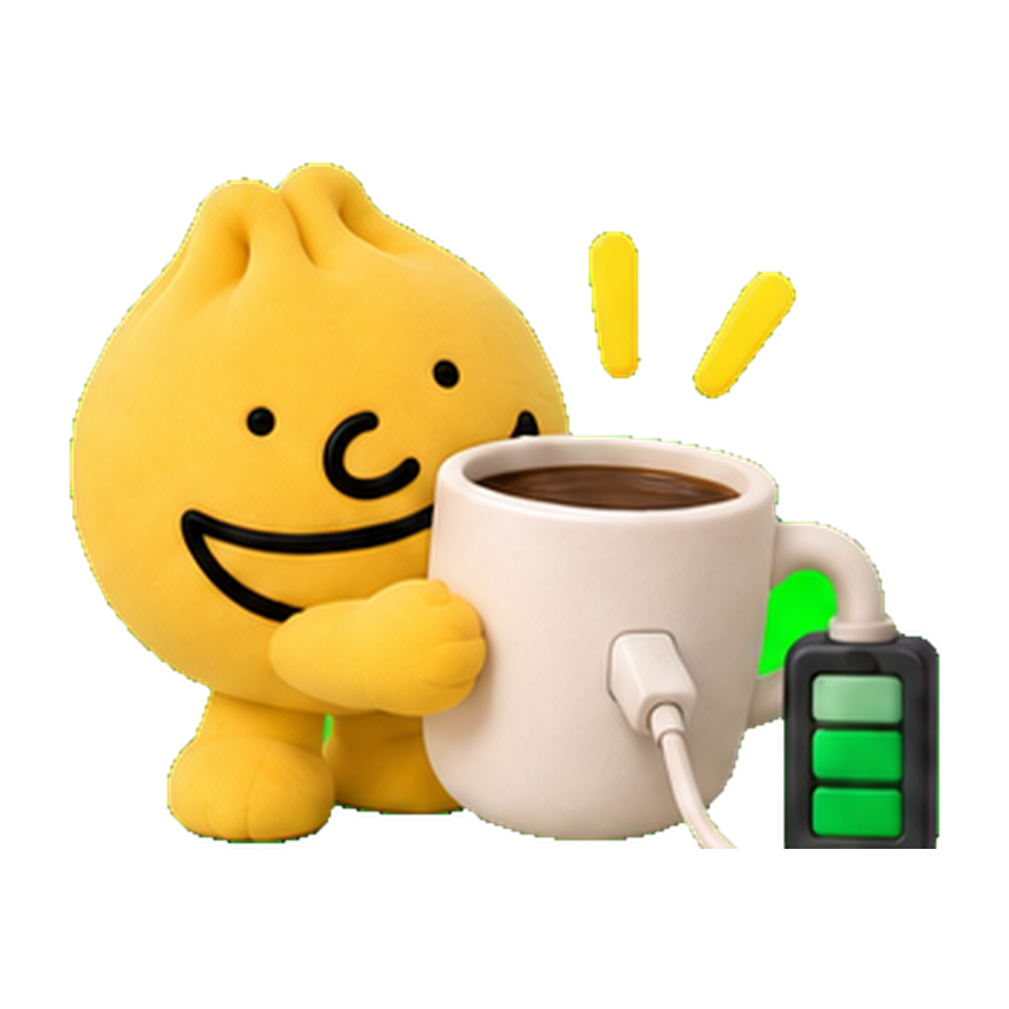 Coffee Charge · Grinbao sticker