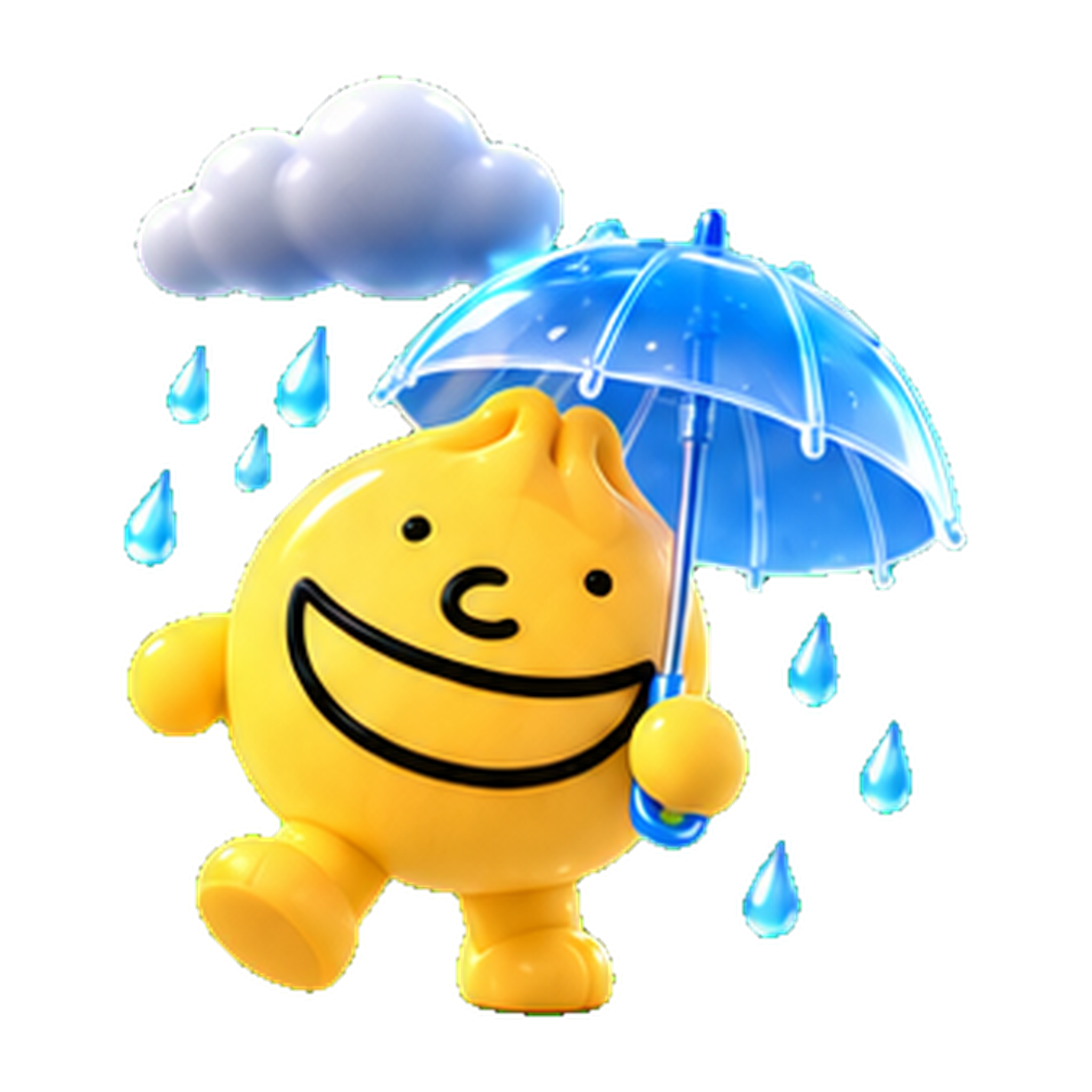 Rain? Bring It On · Grinbao sticker